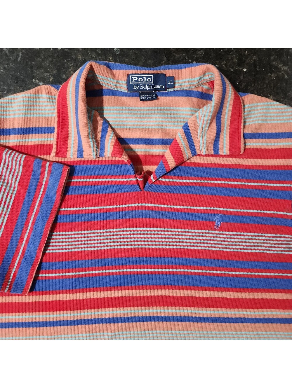 Vintage Polo Ralph Lauren Striped Colorblock Western Aztec Outdoor Classic XL